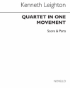 Kenneth Leighton, Piano Quartet In One Movement Violin, Viola, Cello and Piano Partitur + Stimmen