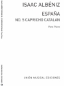 Isaac Albniz, Capricho Catalan From Espana Op.165 Klavier Buch