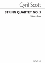 Cyril Scott, String Quartet No.3 Streichquartett Partitur