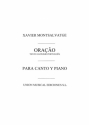 Xavier Montsalvatage, Oracao Voice/Piano Klavier Buch