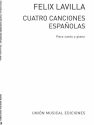 Canciones Espanolas for Voice and Piano Vocal and Piano Buch