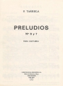 Preludios Nos. 6 & 7 Guitar Gitarre Buch