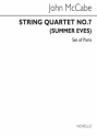 John McCabe, String Quartet No.7 - Summer Eves (Parts) Streichquartett Buch