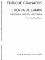 L'Herba De L'Amor Plegaria Op.Post SATB and Piano Chorpartitur