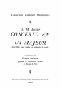 Jean Marie Leclair: Concerto En Ut Majeur  Printed to Order