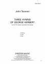 John Tavener: Three Hymns Of George Herbert (Vocal Score) SATB, Piano Accompaniment Vocal Score