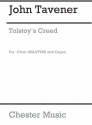 John Tavener: Tolstoy's Creed SATB, Organ Accompaniment Vocal Album