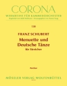 Menuette und deutsche Tnze fr Streicher Partitur