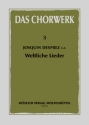 Weltliche Lieder zu 3-5 Stimmen fr gem Chor (fr/dt) Partitur