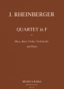 Quartet F-Dur fr Oboe, Horn (Viola), Cello und Klavier Stimmen