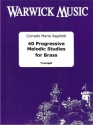 Corrado Maria Saglietti, 40 Progressive Melodic Studies for Brass Trompete Buch