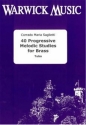 Corrado Maria Saglietti, 40 Progressive Melodic Studies for Brass Tuba Buch