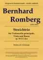 Romberg, Bernhard Streichtrio G-Dur Vc princ., Va, Basso (Vc2 oder Kb) Partitur + 4 Sti