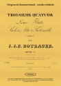 Quartett E-Dur Nr.3 op.57 fr Flte, Violine, Viola und Violoncello Stimmen