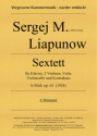 Sextett b-Moll op.63 fr 2 Violinen, Viola, Violoncello, Kontrabass und Klavier Partitur und Stimmen