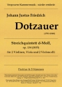 Quintett d-Moll op.134 fr 2 Violinen, Viola und 2 Violoncelli (Violoncello und Kontrabass) Partitur und Stimmen