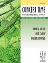 Concert Time: Developing Band Book 1 (Percussion) Percussion Instrumental Album