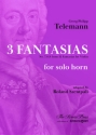 Georg Philip Telemann, 3 Fantasias No. 7, 8, 9, 12 Horn Buch