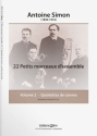 Antoine Simon, 22 Petits Morceau d'Ensemble - Vol. 2 Blechblserquintett Partitur + Stimmen