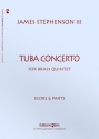 Tuba Concerto for brass quintet [with tuba solo] score and parts