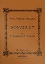 Johann Heinrich Schmelzer, Sonata  7 7 Brass Instruments Stimmensatz