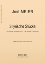 Jost Meier, 3 Lyrische Stcke Oboe, Cello, Vibraphone/Xylophone Stimmensatz