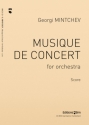 Georgi Mintchev, Musique De Concert Symphony Orchestra Partitur