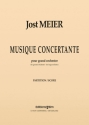 Jost Meier, Musique Concertante Symphony Orchestra Partitur