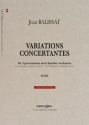 Jean Balissat, Variations Concertantes 3 Percussions and Chamber Orchestra Partitur