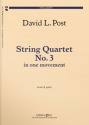 David Post, String Quartet No. 3 Streichquartett Stimmensatz