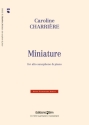 Caroline Charrire, Miniature Altsaxophon und Klavier Buch