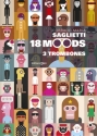 Corrado Maria Saglietti, 18 Moods 3 Trombones Partitur + Stimmen