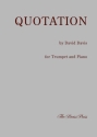 David Davis, Quotation Trompete und Klavier Buch