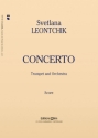 Svetlana Leontchik, Concerto Trumpet and Orchestra Partitur