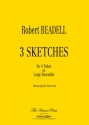 Robert Beadell, 3 Sketches Tubaquartett Stimmensatz