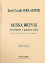 Jean-Claude Schlaepfer, Missa Brevis Soprano and String Quartet Stimmensatz