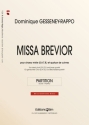 Dominique Gesseney-Rappo, Missa Brevior Mixed Choir and Brass Quartet Partitur