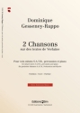 Dominique Gesseney-Rappo, 2 Chansons Sur Des Pomes De Verlaine Mixed Voices [SATB], Piano and Percussion Partitur