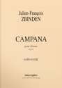 Julien-Franois Zbinden, Campana Mixed Choir [SATB] A Cappella Chorpartitur