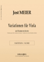 Jost Meier, Variationen Viola and Chamber Orchestra Partitur