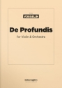 Fritz Voegelin, De Profundis Violin and Symphony Orchestra Partitur