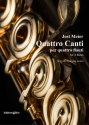 MEIER Jost, Quattro Canti 4 flutes Playing score