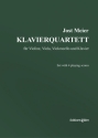 MEIER Jost, Klavierquartett violin, viola, cello and piano