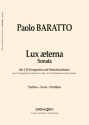 BARATTO Paolo, Lux Aeterna 2 trumpets and strings, timpani (ad.lib) Score and parts