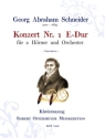 Schneider, Georg Abraham, Konzert fr 2 Hrner und Orchester Hrner (2), Klavier Klavierauszug