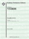 Nabucco Overture (f/o score) Scores