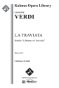 La Traviata Act I Brindisi - (vocal sc) Mixed voices