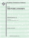 Sinfonia No 10: String Symph B Min (s/o) String Orchestra