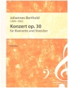 Konzert op.30 fr Klarinette und Streicher Partitur