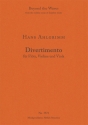 Divertimento fr Flte, Violine und Viola (Score &  parts) Mixed instruments Score & 3 string parts